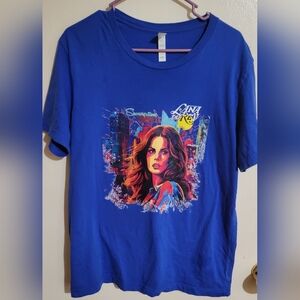 Lana Del Rey Blue T-Shirt Size Womens Large